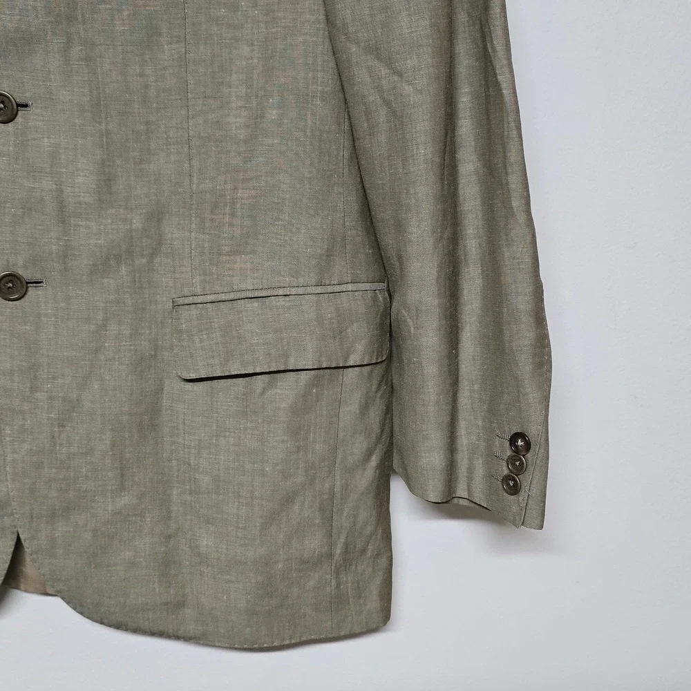 Massimo Dutti Loro Piana Sweet Irish Linen Wool Sport Coat Blazer 52EU 42R Italy